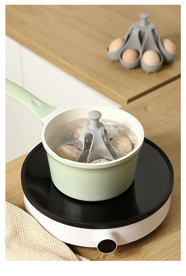 Wholesale Boiled eggs with silicone cooking tools, home steaming stands, creative egg trays, simple kitchen tools