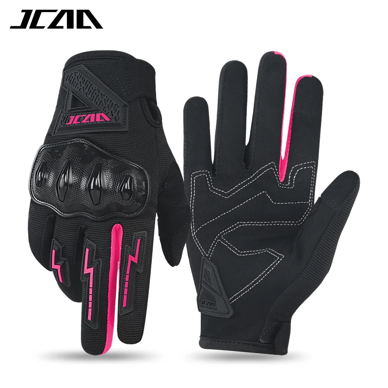 

Men Summer Thin Breathable Mesh Motorcycle Riding Gloves Anti-fall Wear-resistant Touch Screen Women Moto Electric Bike Gloves