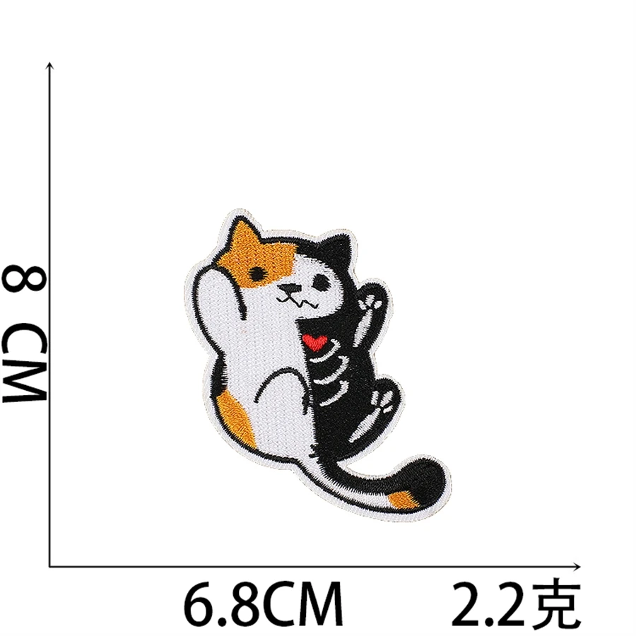 1 патч Любить кота наклейки железные патчи одежда шитье вышивка плавкие наклейки значки декоративные полосы