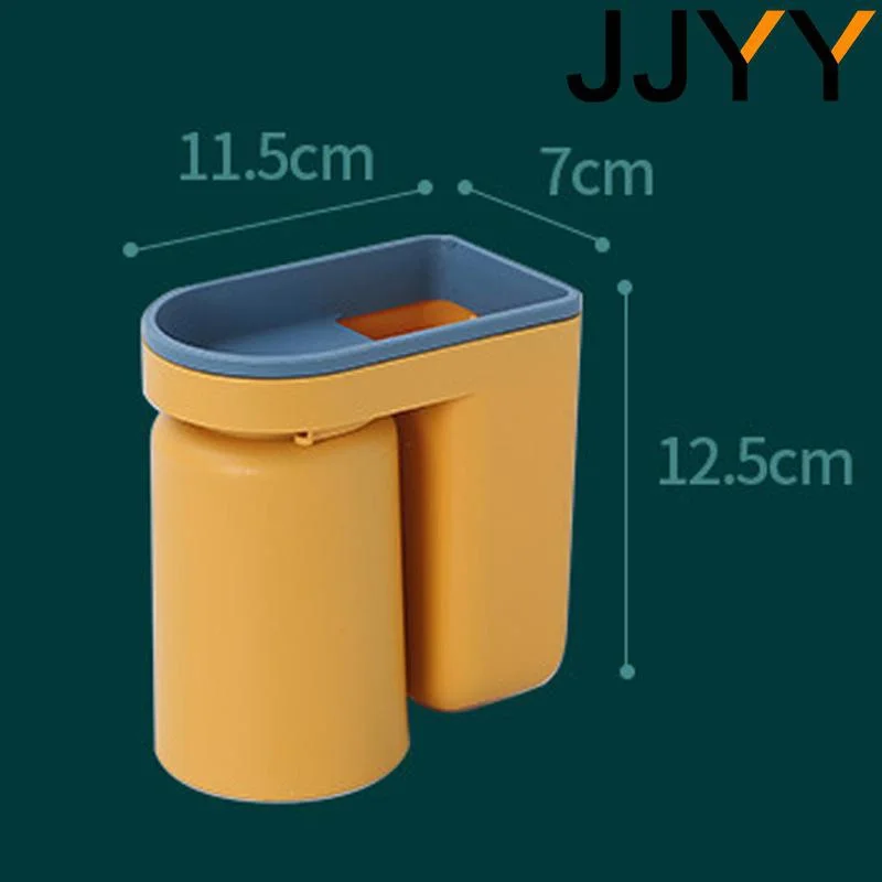 JJYY Multifunction Waterproof Wall Mount Toothbrush Holder Wall Mount Toothbrush Holder with Cup Bathroom Accessories Tool