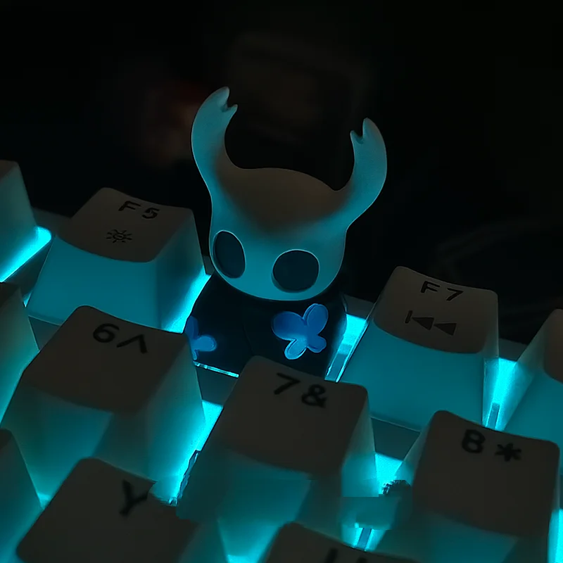 1Pcs Game Periphery Hollow Knight Keycap Creative New Type Keycap Personalized Diy Transparent Resin Keycap Gift for Friends