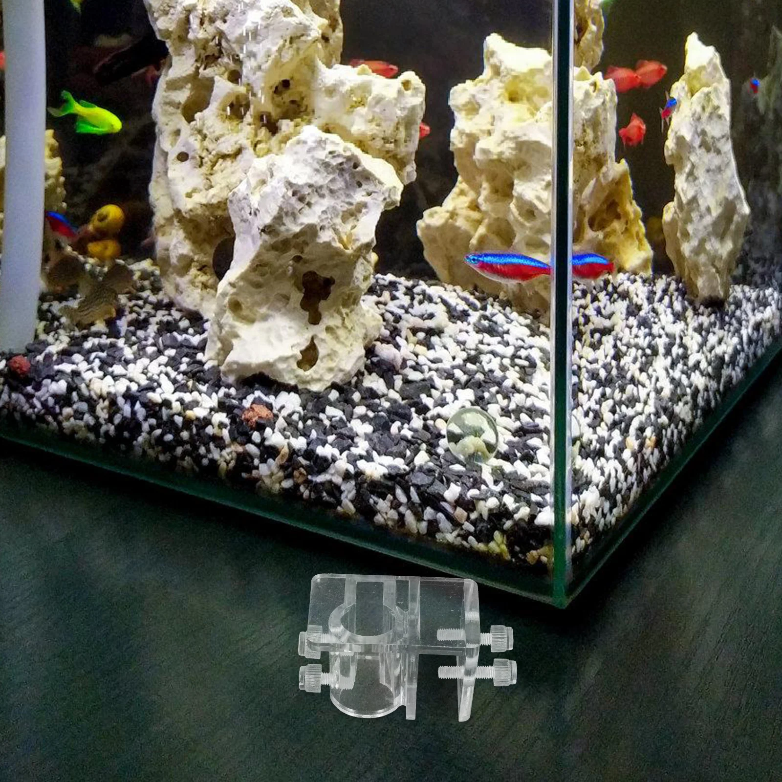 

Fish Tank Water Fixing Clamp Aquarium Holder Adjustable Plastic Clips Water Hose Pipe Hanger Heavy Duty Mounting Bracket Dosing