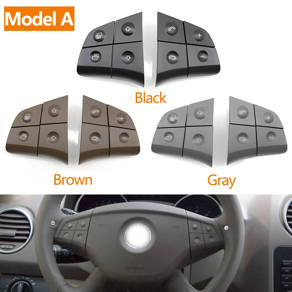 Steering Wheel Switch Control Buttons Car Multi-function Keys For Mercedes Benz GL ML R B Class W164 W245 W251 1648207910