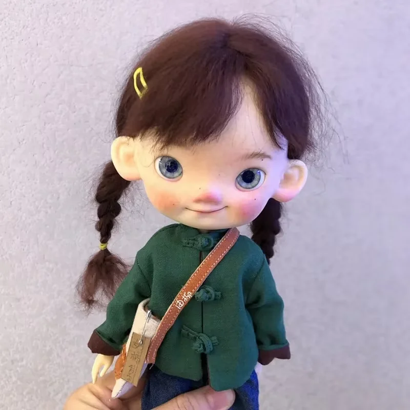 new bjd doll 1/6 boy cute expression pipi high quality resin toy gift makeup head baby angel dolls in offers articulated dolls