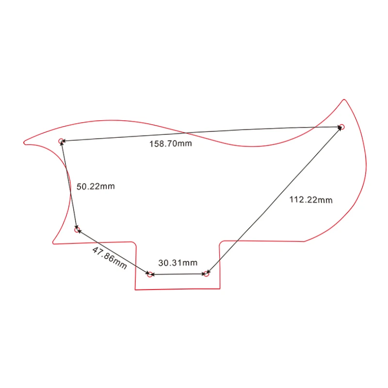 Pleroo Custom Guitar Parts - For US Gibson Custom Shop 1961 Les Paul SG Standard Guitar Pickguard,Multicolor Selection