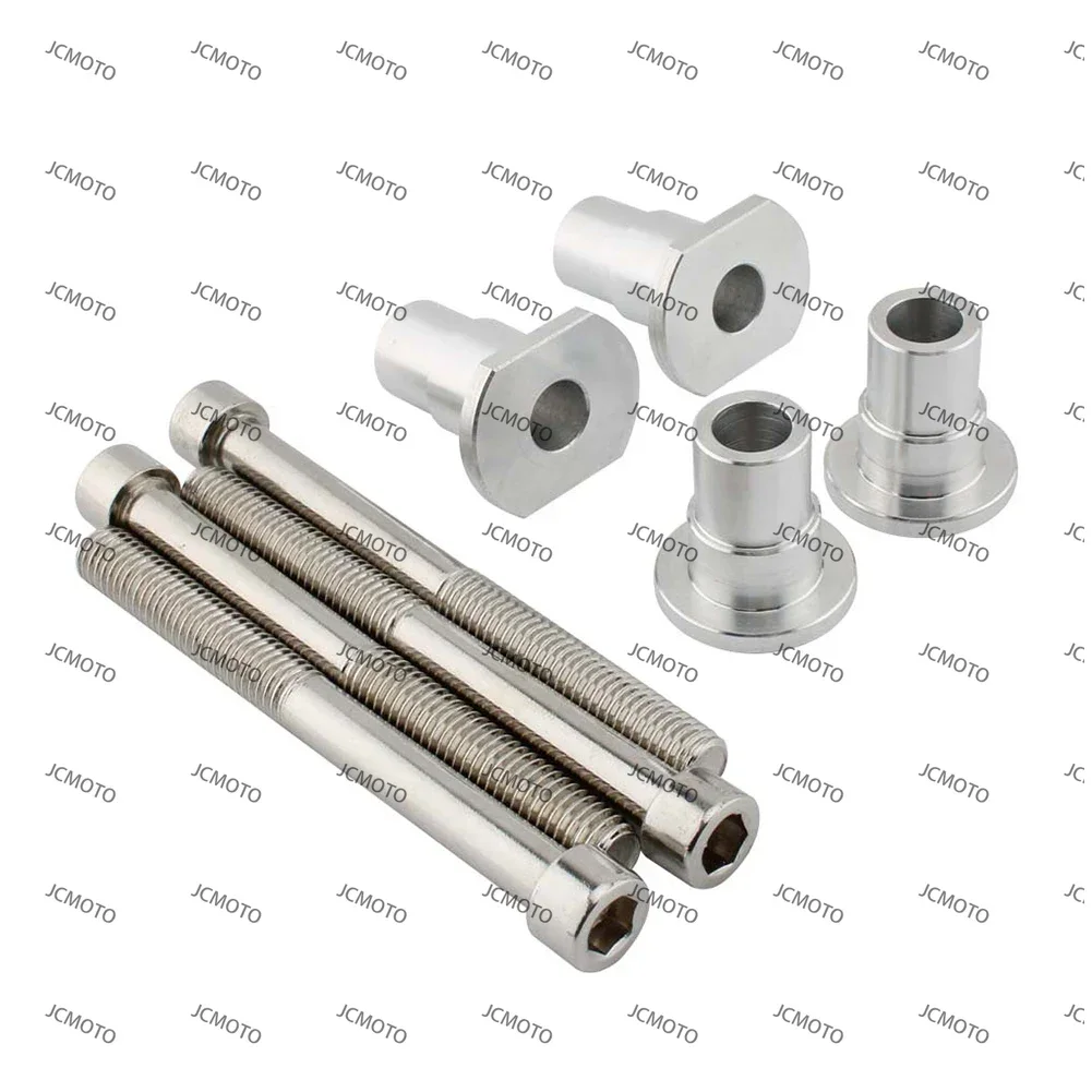 Accessories 4Pcs/Set Motorcycle Toolbox Adapters Rear Passenger Backrest Mounting Parts For BMW R18 2020 2021 2022