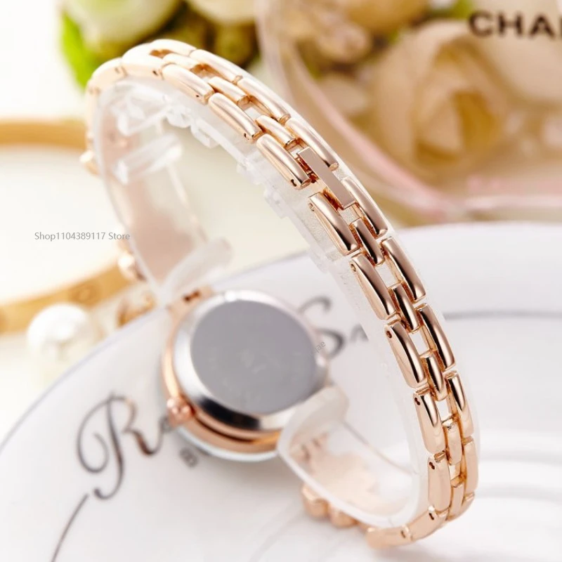 Ladies's Wristwatch Alloy Rhinestone Luxury  Watch for Women Casual Quartz Bracelet Watch Relogio Feminino Часы Женские