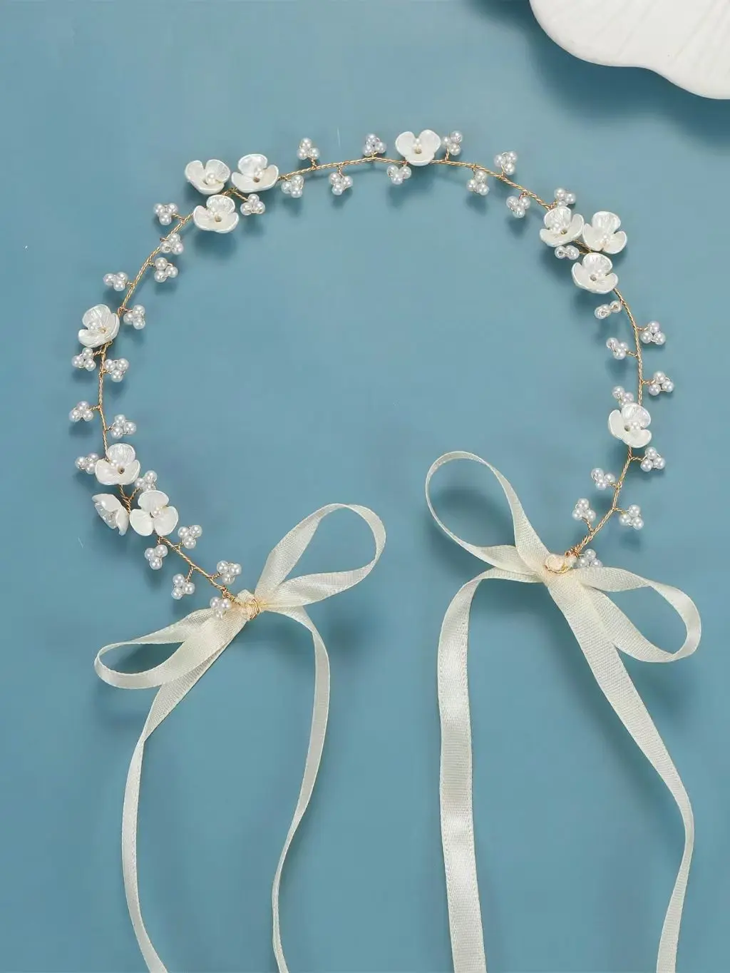 Pearl Flower Hair Vine Headband Hairband For Women Party Bridal Wedding Hair Accessories Jewelry Vine Headband Hairband Gift