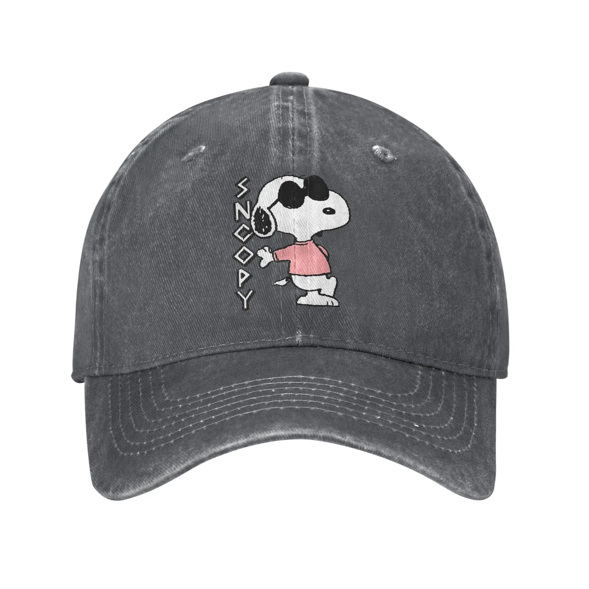Gorras de Béisbol Snoopy Joe Cool, Gorras de Mezclilla Vintage con Diseño de Dibujos Animados, Estilo Unisex, para Actividades al Aire Libre, Ajustables