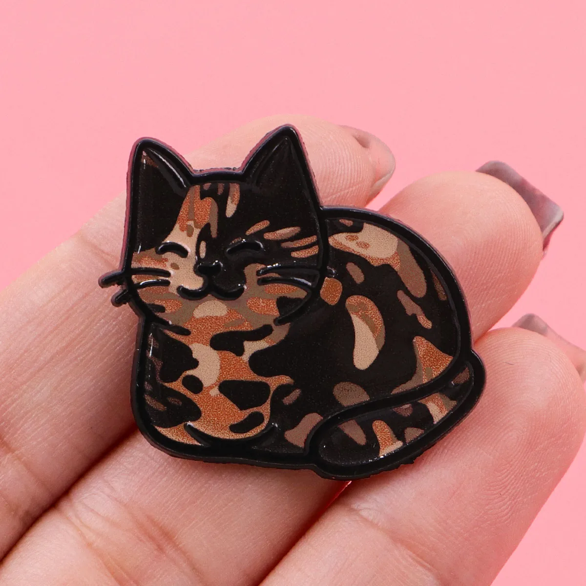 Cute Cats Enamel Pins Black Cat Brooches Kawaii Lapel Pins for Backpacks Badges for Cat Lovers Unique Gifts Cosplay Accessories view 3