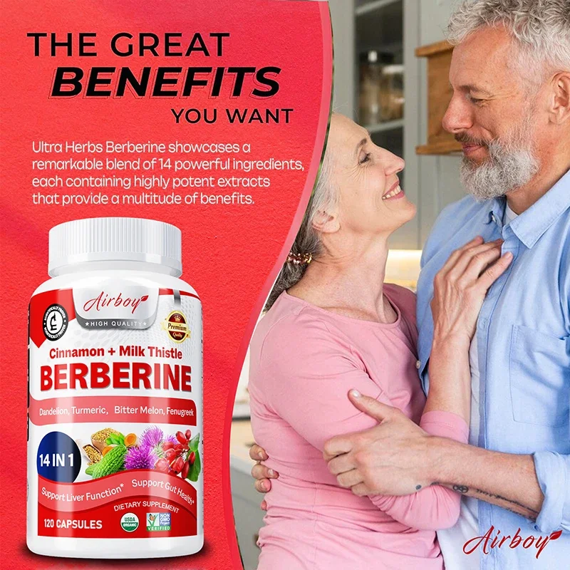 Berberine - Supports Cognitive and Gastrointestinal Health and Improves Immunity