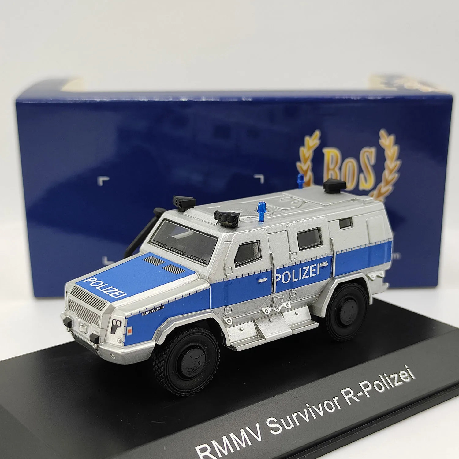 

BOS масштаб 1:87 смола RMMV Survivor R-Polizei игрушки бронеавтомобили модель классика ностальгия сувенирные подарки для взрослых статический дисплей