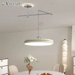 Lámpara colgante escalable para mesa de comedor de restaurante, lámpara colgante nórdica moderna personalizada con diseño basculante Bauhaus, accesorio de iluminación para estudio