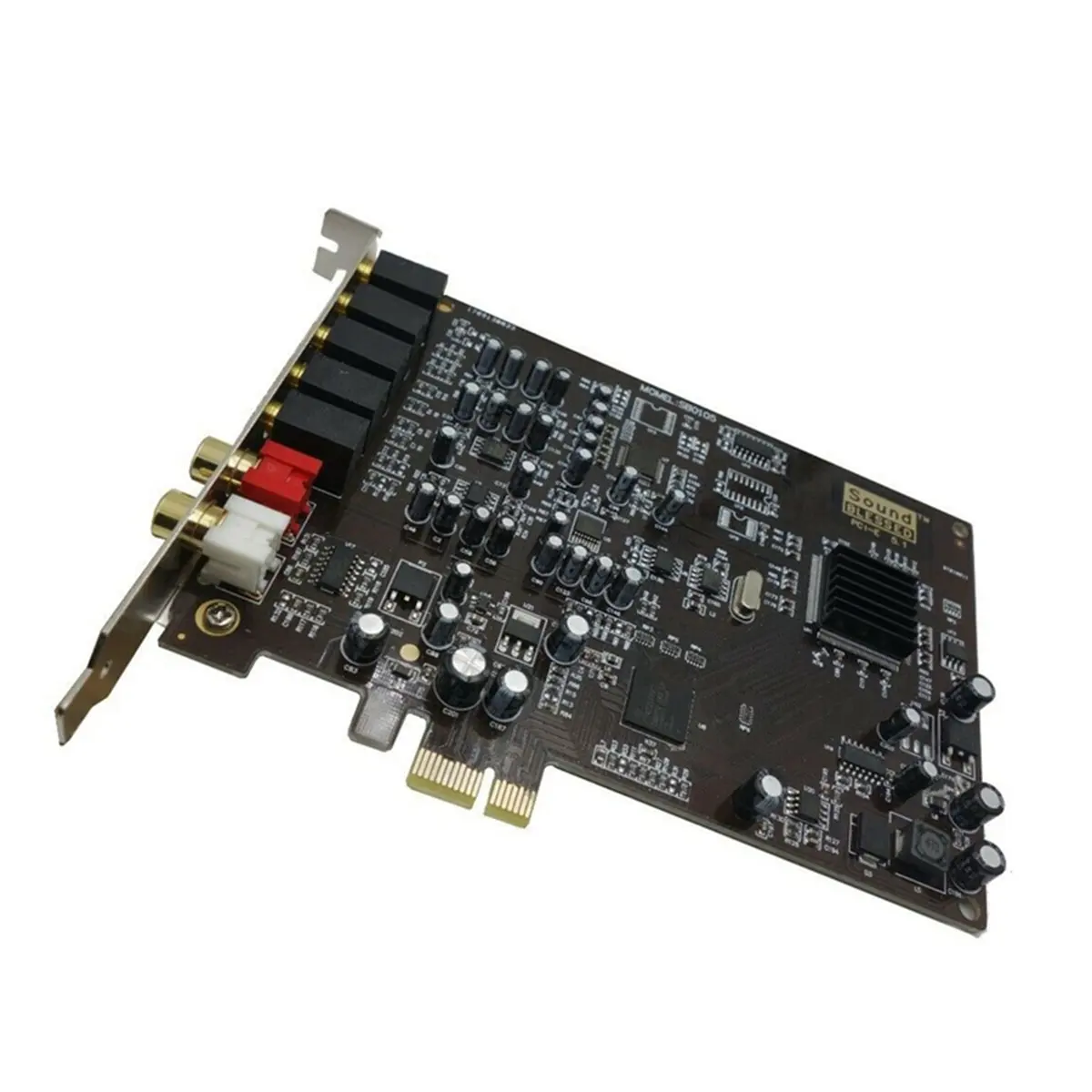 ABIU 5.1 Sound Card PCI Express PCI-E Built-in Double Output Interface for PC Window XP/7/8/10