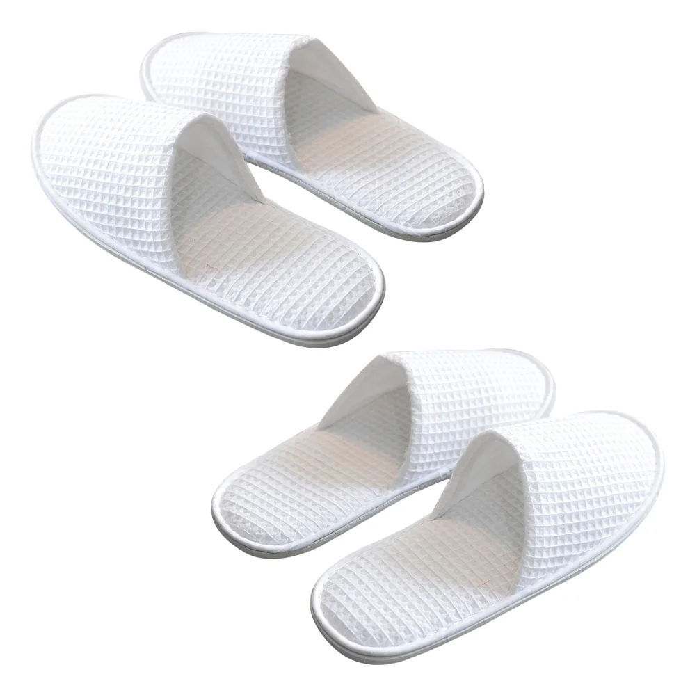 Slippers Disposable Spa Toe Guests Closed Travel White Hotel Off Close Amenities Cotton Salon Brushed Cloth Time Indoor Home