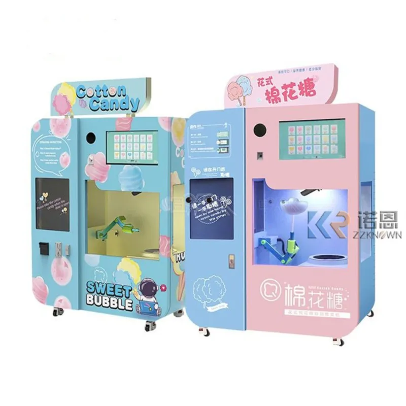 Multi Flavors Automatic Cotton Candy Vending Machine Hot Sale Cotton Candy Maker for Sale