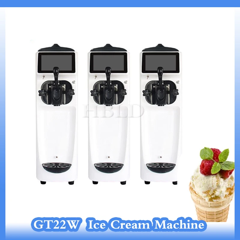 

Multi Functional Home And Kitchen Professional Ice Cream Machine, Electric Touch Screen Soft Service, Small Strawberry Sundae