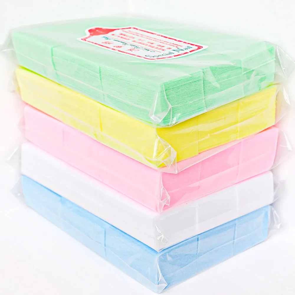 100-1000Pcs Lint Free Cotton Pads Nail Polish Remover Wipes UV Gel Tips Remover Cleaner Paper Pad Nail Cleaning Manicure Tools # - Image 5