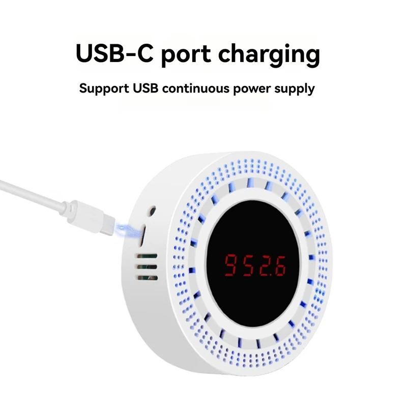 MAKE-Tuya Intelligent Atmospheric Pressure Sensor With Temperature And Humidity Detection Integrated Home Device Tuya
