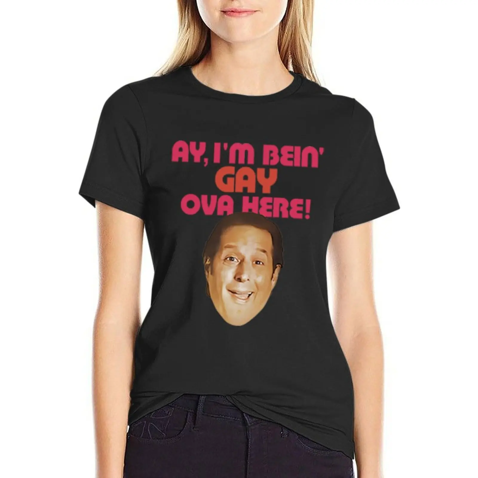 

What We Do in the Shadows - I'm Bein' Gay Ova Here! T-Shirt vintage clothes sweat tops Women's summer blouses 2025