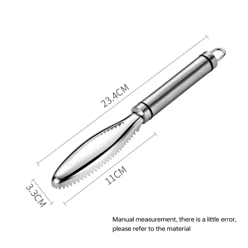 Fish Scale Remover Kitchen Descaler Tool Stainless Steel Fish Bone Tweezers Pliers Seafood Cooking Gadget