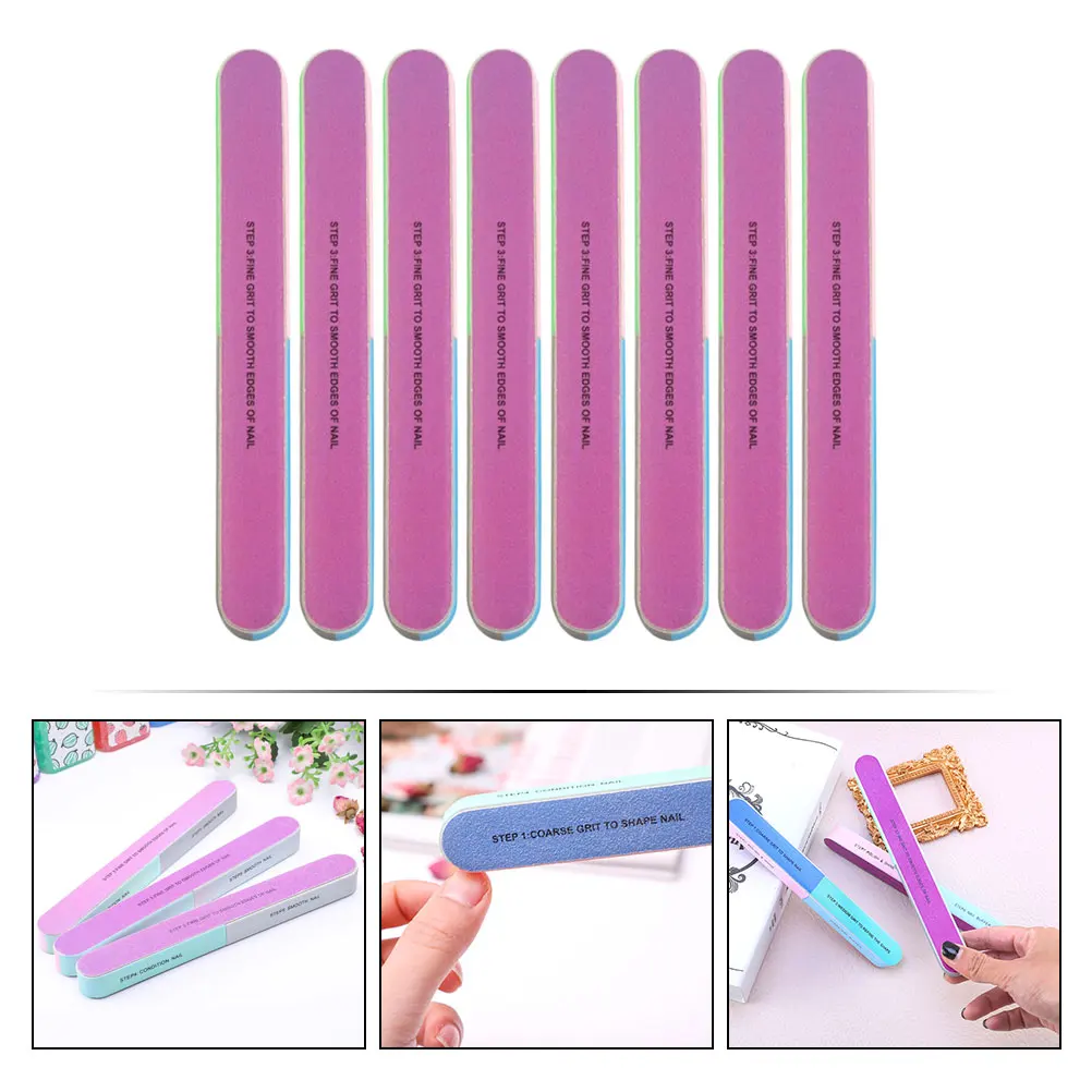 

8 Pcs Nail Polisher and Buffer Tools Care Polishing Handheld Pedicure File for Art