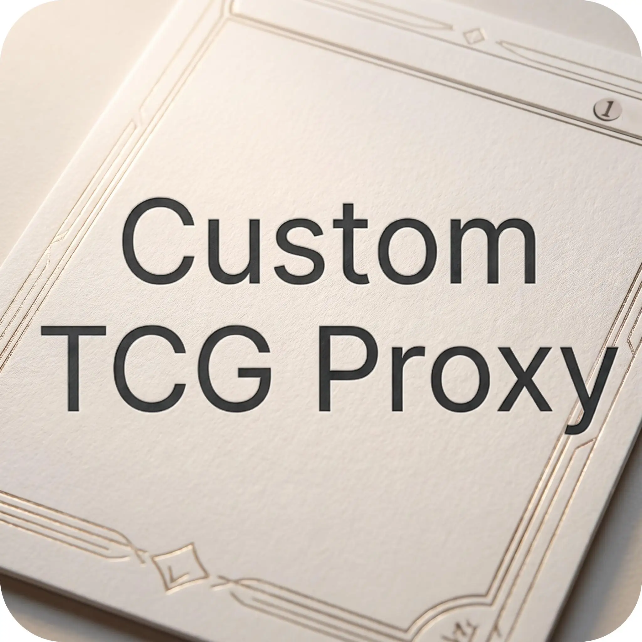 Custom High-Quality TCG Proxy/Collectible Game Cards (Black-Core Paper)