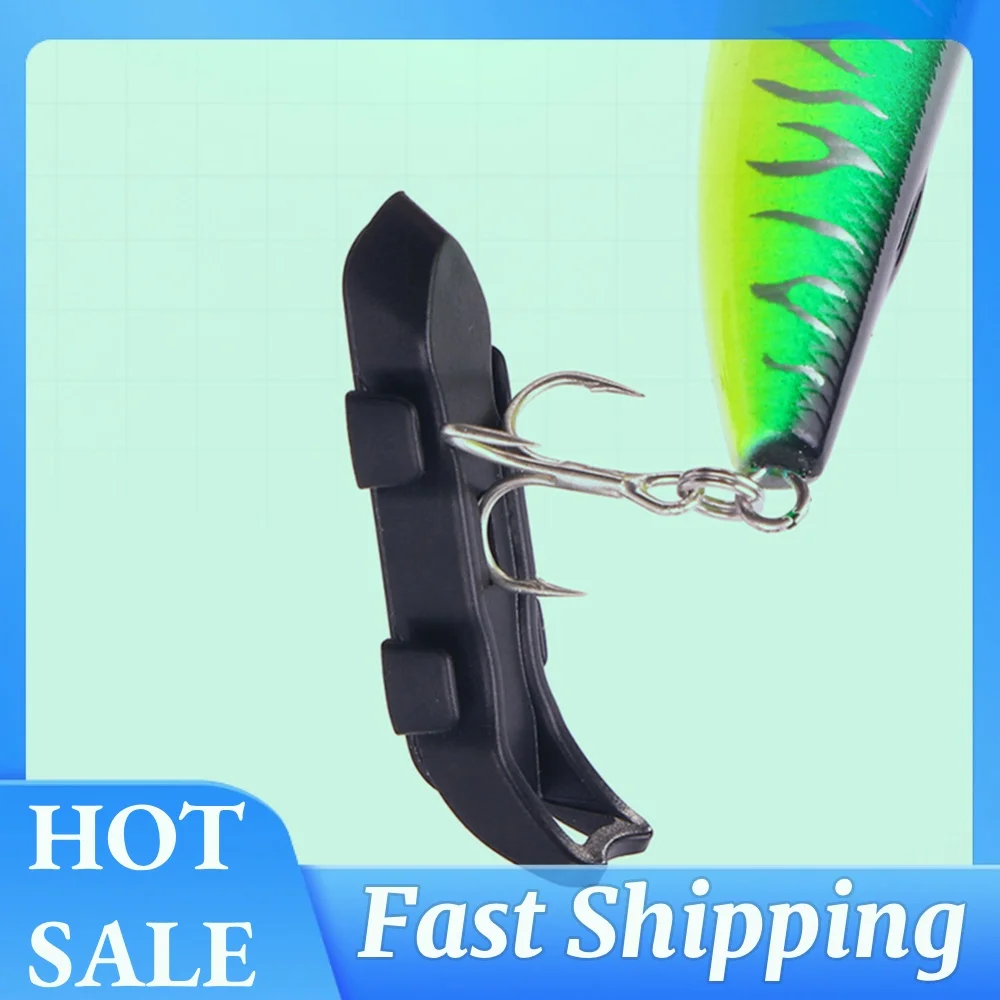 Automatic Fishing Fixed Bait Gear with Rubber Rings Lures Hook Keeper Holder Scratching Accessories for Fishing Rod Tool