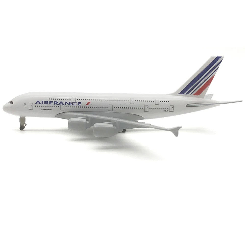 18cm Aircraft Airbus A380 Air France Alloy Airplane for  Gift Collection Home Desk Decoration