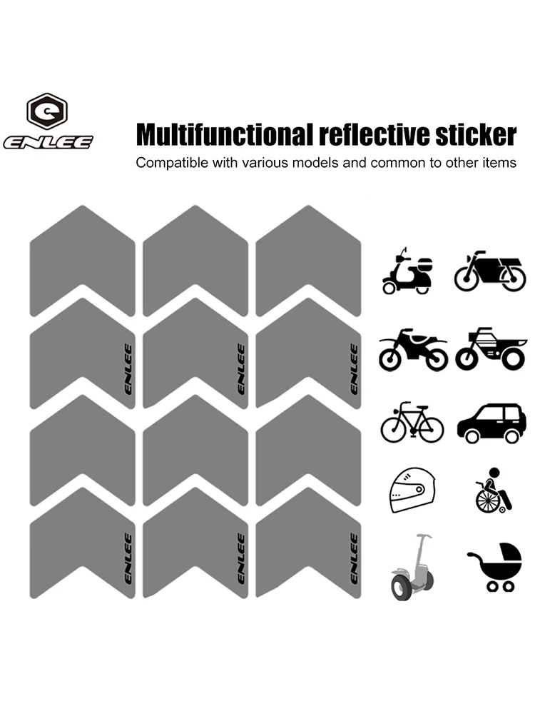 AliExpress NONE Bicycle Reflective Stickers High Visibility MTB Bike Reflective Decals Self-Adhesive for Bicycle Helmet Motorcycle Scooter