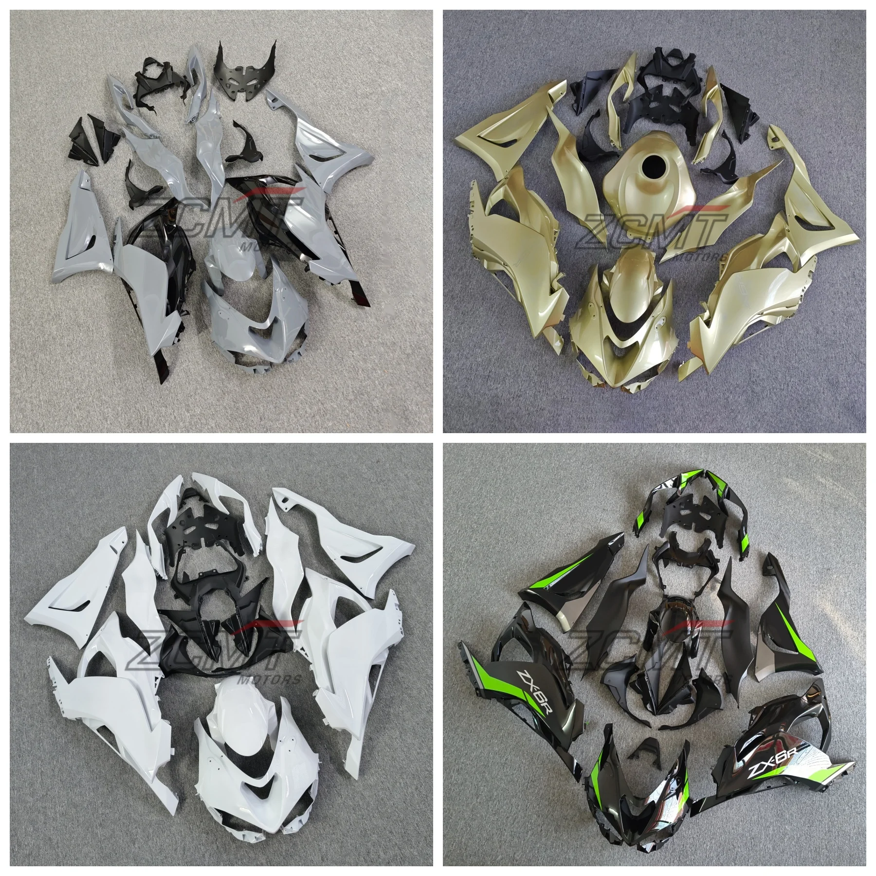 

New ABS Motorcycle full Fairing Kit Fit For KAWASAKI ZX-6R ZX6R 636 2023 2024 2025 Custom Fairings Kits Bodywork Shell set
