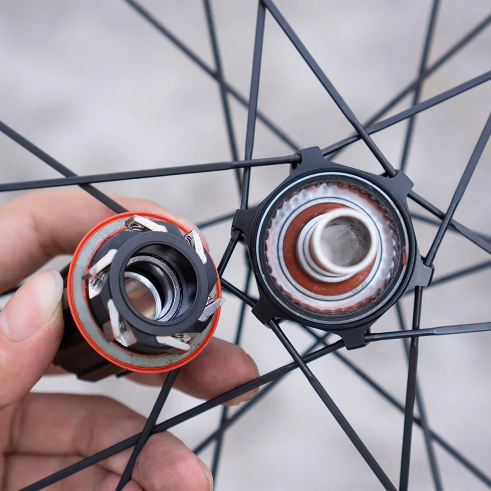 ZTTO MTB R1 M1-6bolt Freehub XDR HG MS Hub Body Driver 6 Pawls System Replacement 135x10 QR 142x12 Thru Axle Caps Bearings