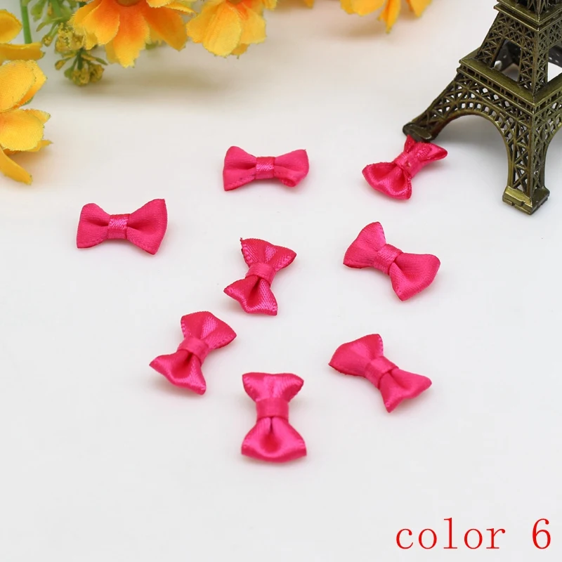 50/100 Stück 10mm-20mm Kleine Satinband-Schleifen Blumenband-Schleifen Bastelbedarf Kinderkleidung Hochzeit Party Nähen DIY Dekorationen – Detail 10