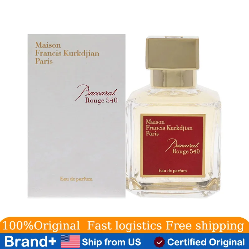 

Maison Francis Kurkdjian Baccarat Rouge 540 Eau De Parfum Spray 70ML Long-lasting Fragrance Natural Perfume Cologne Persistence