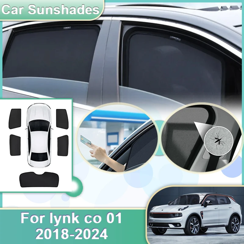 

Автомобильный сетчатый солнцезащитный козырек для Lynk & Co 01 CX11 2018-2024 2019 2020 2021 2022 Автомобильные солнцезащитные козырьки для лобового стекла, козырьки для окон, автомобильные аксессуары