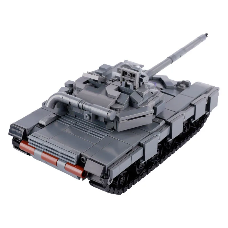 WW2 Soviet Military Soldier Weapon T-64A Brick Main Battle Tank MOC Tracked Armored Vehicle Building Blocks Toy Boy Gift