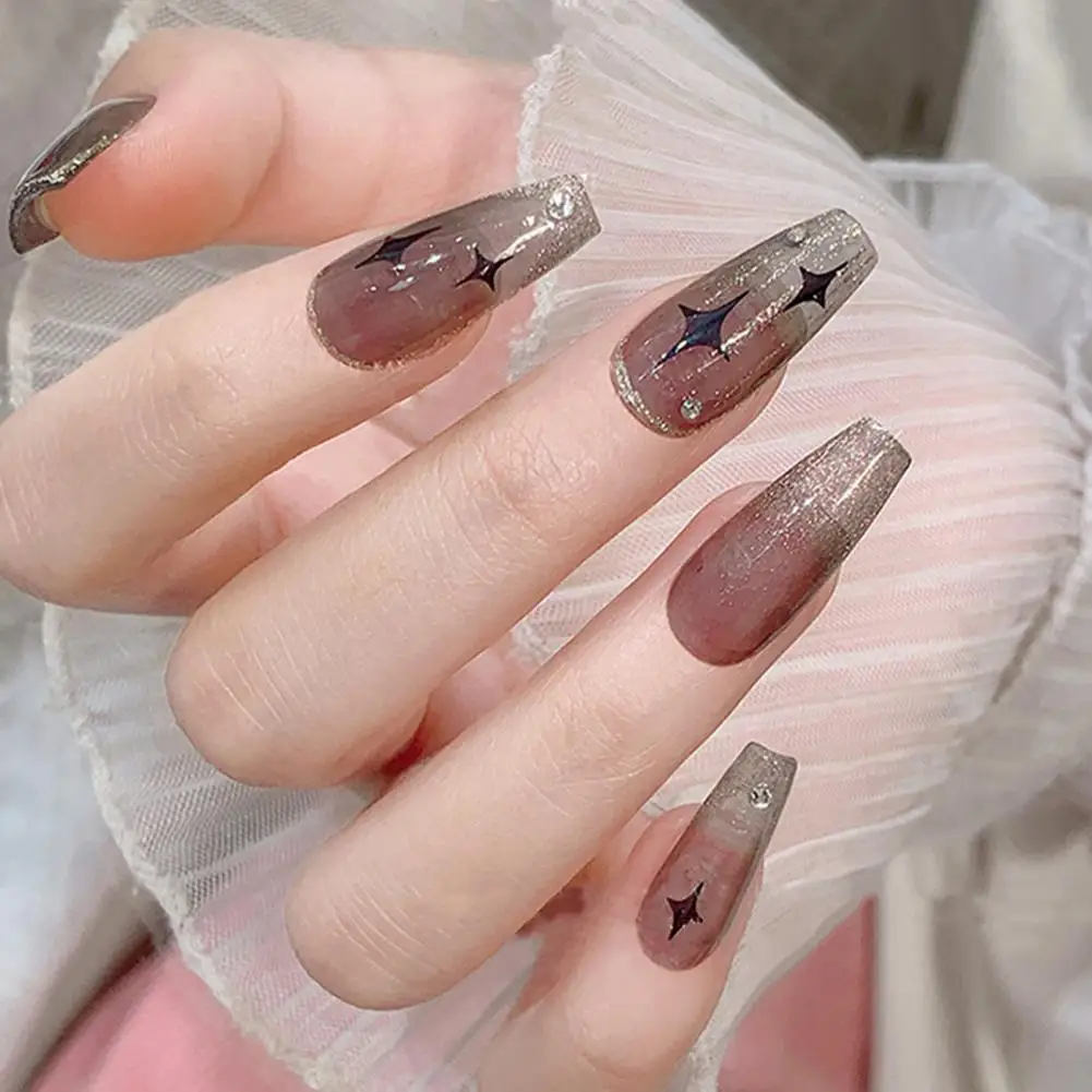 

Beautiful Gloss 3D Effect White Golden Black Silver Flashing Manicure Sticker Lightweight Manicure Sticker Nail Supplies