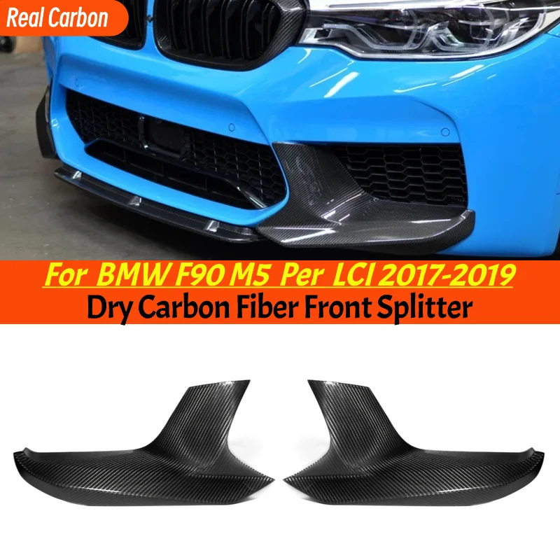 

M5 F90 Dry Carbon Fiber Front Splitter Replacement MP Style Front Bumper Lip Spoiler Lip Splitter For Bmw F90 M5 Per LCI 2017+