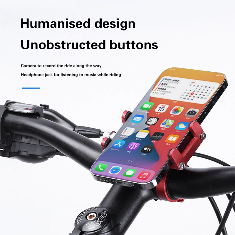 Bicycle Phone Holder Mount Universal Mobile Cell GPS Metal Riding MTB Motorcycle Stand Bracket Bike Moto Handlebar Antislip Clip