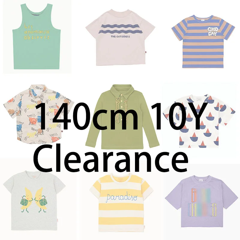 EnkeliBB 2+ Pieces Free shipping ~ 140cm 10Y Clearance Kids Summer Cotton T shirt Brand Clothes Tees