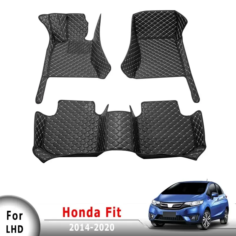 

Trunk Carpets Car Floor Mats For Honda Fit Jazz (5 Seater) 2020 2019 2018 2017 2016 2015 2014 Styling Rug Dash Foot Pads Covers