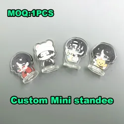 Custom Mini Standee Clear Acrylic Charm Cartoon Anime Holographic Cute Design Epoxy Star Film Professiond Design For Gifts