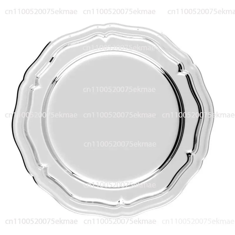 Stainless Steel Oval Lace-edged Trays – Vintage-style Afternoon Tea Dessert Plates and Cake/pastry Plates  Minimum Order5 Pieces
