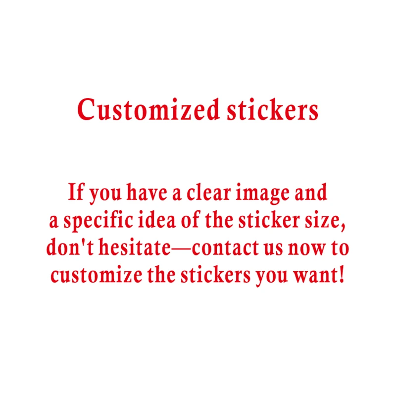 Shipping Fee Car Customized Sticker