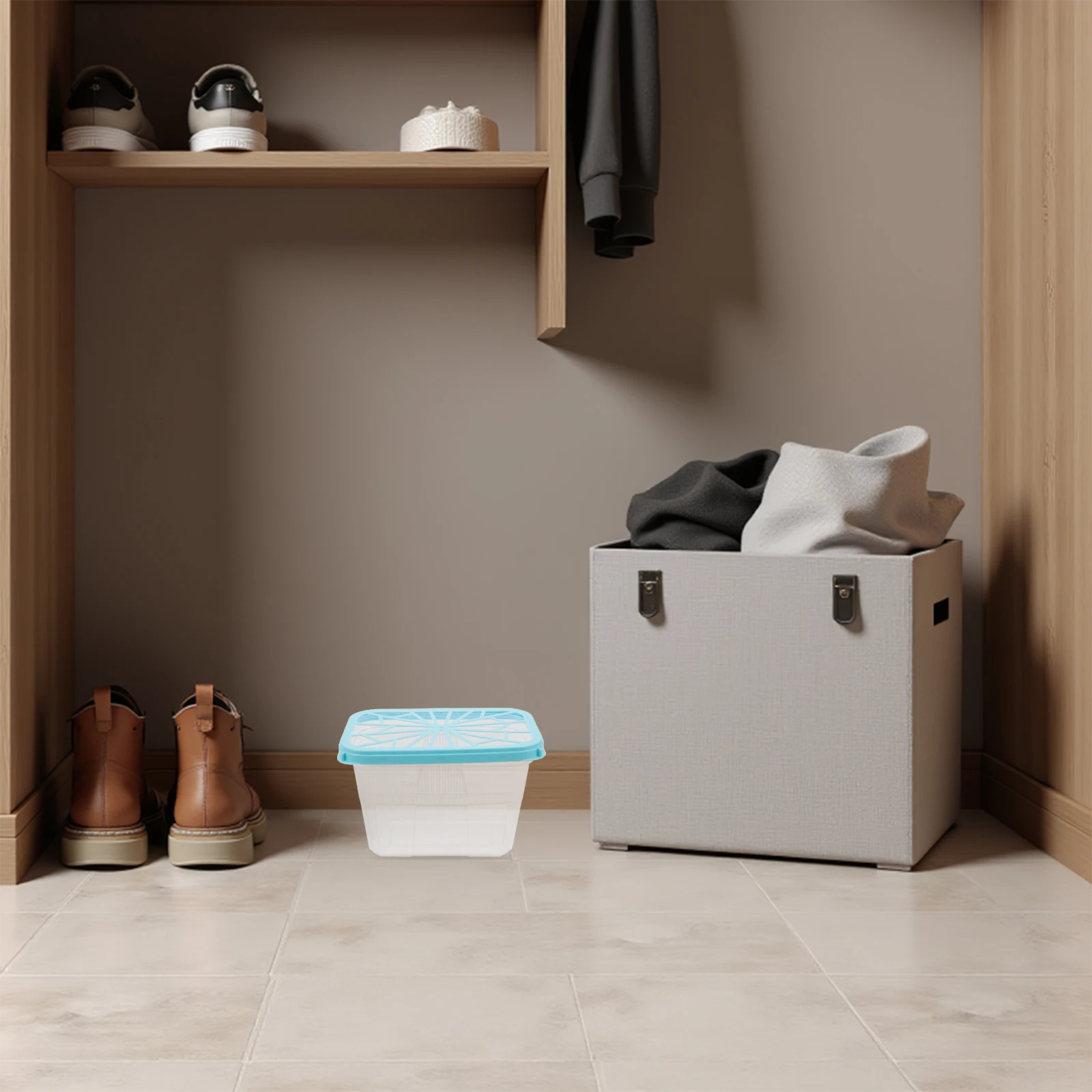 

8Pcs Reusable Dehumidifier Box for Closet Wardrobe Leak Proof Empty Container Easy to Clean Refill Absorption Box