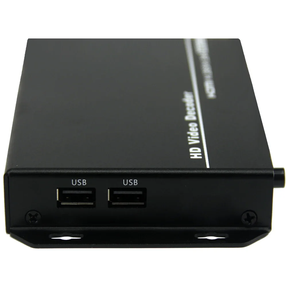 4K H.265 & H.264 HEVCビデオデコーダー AV HDMIオーディオ出力 広告表示メディア IPカメラ ライブスポーツビデオストリーミング対応