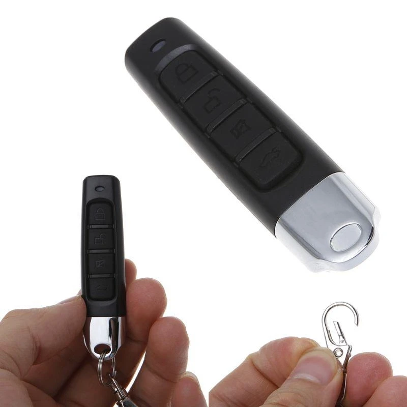 4CH RF Wireless Remote Control 4 Button Transmitter 433 MHz/315 MHz for Cloning Garage Doors, Motorcycles for Key