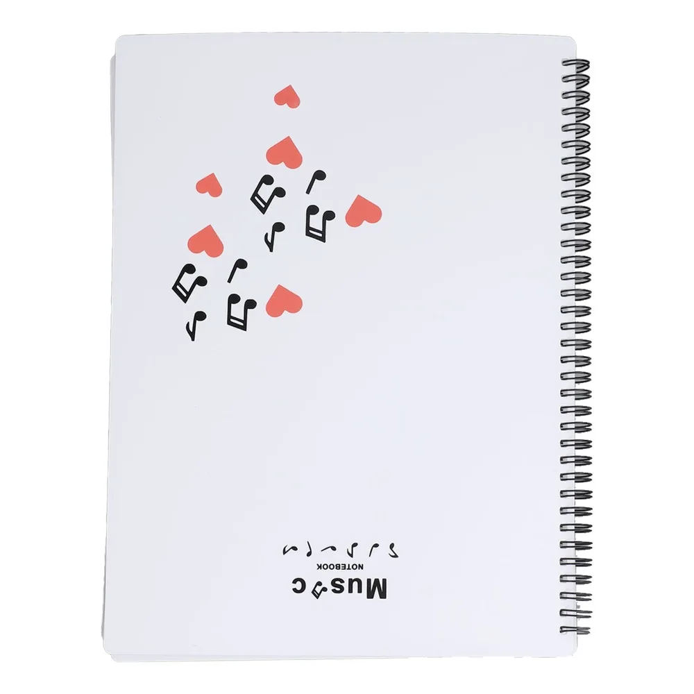 Portable 20 Sheets / 40 Pages Sheet Music Folder A4 Plastic Sheet Music Binder White File Folder For Sheet Music