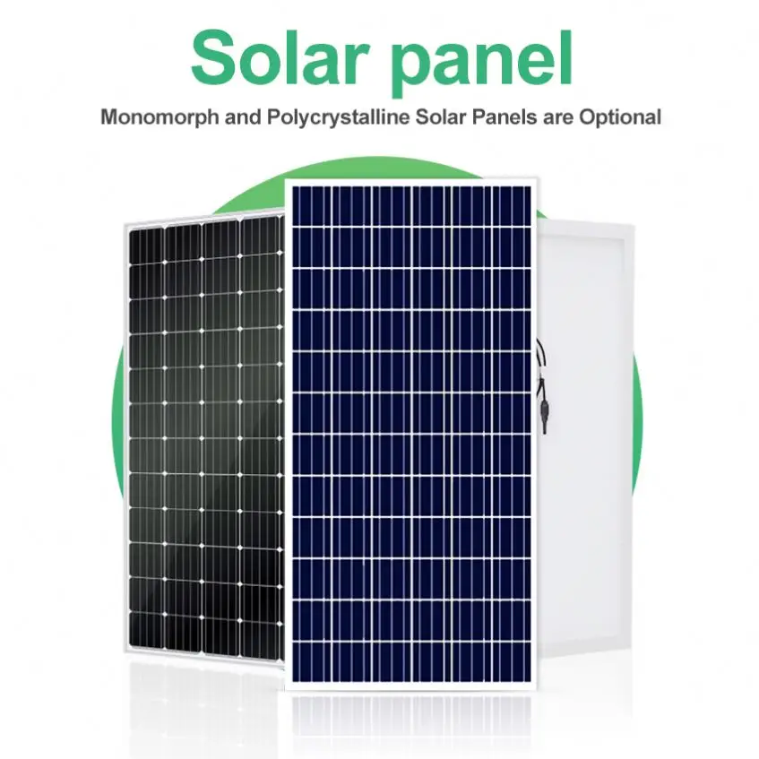 Full 1 kw 3kw Off Grid Solar Power System Kits 24v 3kw 5kw 1kw 5kva Off-Grid Solar Home System Complete Set with Battery Backup