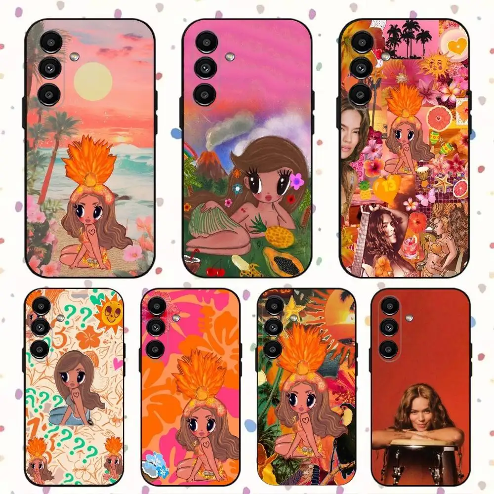 

K-Karol G Tropicoqueta Phone Case For Samsung S24,S21,S22,S23,S30,Ultra,S20,Plus,Fe,Lite,Note,10,9,5G Black Soft Cover